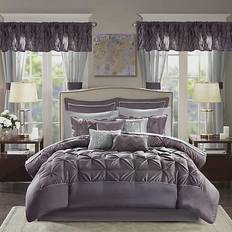 Polyester Bedspreads Madison Park Essentials Joella Bedspread Purple (228.6x228.6cm)