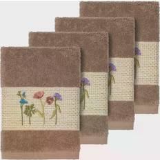 Brown Dishcloths Linum Home Textiles Serenity Embellished Dishcloth Brown (33.02x33.02)