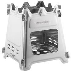 InnovaGoods Flamed Collapsible Camping Stove in Steel