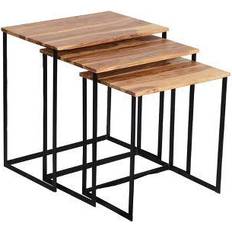 Wood Nesting Tables The Urban Port UPT-69000 Nesting Table 16x24" 3