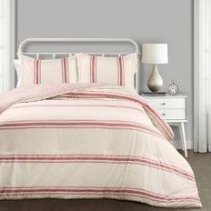 Stripes Bedspreads Lush Decor Farmhouse Bedspread Red (264.16x233.68cm)