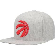 Mitchell & Ness Toronto Raptors Team Logo Snapback Hat - Heather Gray
