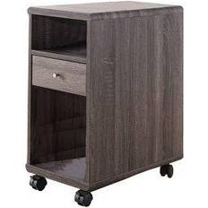 Casters Bedside Tables Benzara BM148899 Bedside Table 20x11.5"