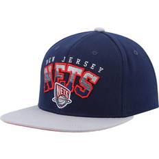 Accessories New Jersey Nets Hardwood Classics Gradient Wordmark Snapback Hat Men - Navy/Gray