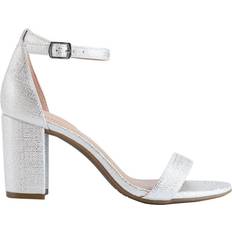 Wide Fit Heeled Sandals Bandolino Armory - Silver Tone