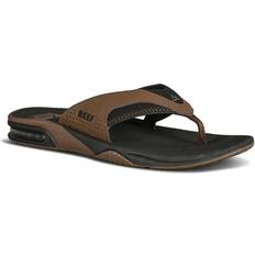 Black - Men Flip-Flops Reef Fanning - Black/Tan