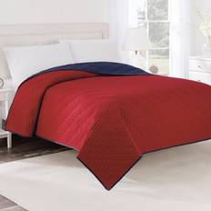 Duvets Martex Reversible Coverlet Duvet Red, Blue (228.6x218.44cm)
