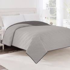 Twin Duvets Martex Reversible Coverlet Duvet Gray (233.68x167.64)