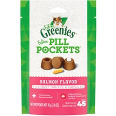 Pets Greenies Pill Pockets Natural Cat Treats Salmon Flavor 45x45.4g