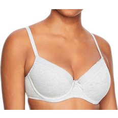 Pour Moi Love To Lounge Cotton T-Shirt Bra - Grey Marl