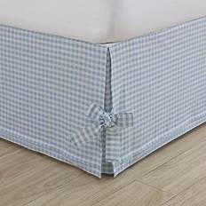 Checkered Valance Sheets Laura Ashley Hedy Valance Sheet Blue (203.2x152.4cm)