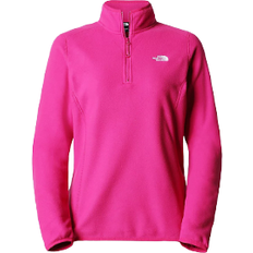 Hiking - Pink Jumpers The North Face Women's 100 Glacier 1/4 Zip Fleece - Fuschia Pink