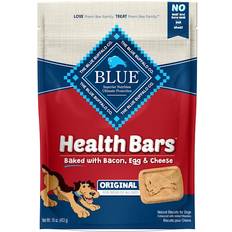 Dog Food Pets Blue Buffalo Health Bars Crunchy Dog Biscuits Baked Blue Bacon, Egg & Cheese