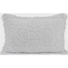 Beatrice Home Fashions Medallion Chenille Pillow Case Grey (66.04x50.8cm)