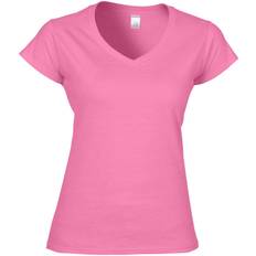 Gildan Soft Style Short Sleeve V-Neck T-shirt - Azalea