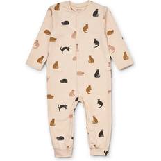 Katter Nattplagg Liewood Birk Pyjamas Jumpsuit - Miauw/Apple Blossom Mix