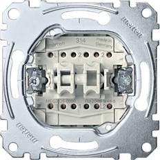 Merten MEG3126-0000 dobbelt omskifterindsats, 1-polet, 10 AX, AC 250 V, stikklemmer