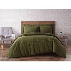 Brooklyn Loom Linen Duvet Cover Green (233.68x228.6)