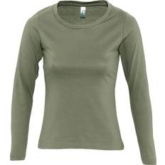 Sol's Majestic Long Sleeve T-shirt - Khaki