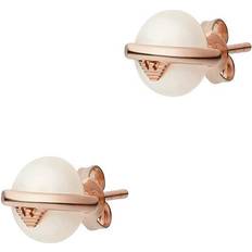 Emporio Armani Women's Stud Earrings - Rose Gold/Pearl