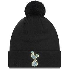 Coton Bonnets New Era Tottenham Hotspur Iridescent Cuffed Knit Hat with Pom Men - Black