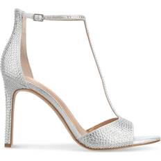 Heeled Sandals INC International Concepts Firah T-Strap - Silver Bling