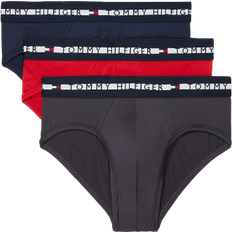 Tommy Hilfiger Polyester Men's Underwear Tommy Hilfiger Th Comfort + Brief 3-pack - Grey/Red/Navy