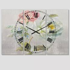 Clocks Design Art Cabin & Lodge 3 Panels Metal Wall Clock Wall Clock 36"