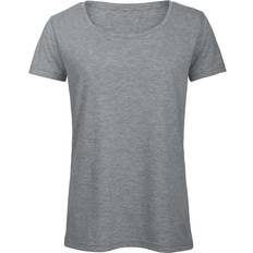 B&C Collection Women's Triblend Short-Sleeved T-shirt - Heather Light Grey