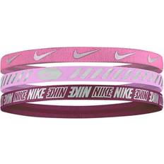 Herre - Pink Pandebånd NIKE Elastic Hair Bands 3-pack Unisex - Pink