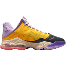 Women - Yellow Basketball Shoes Nike LeBron 19 Low - Lilac/Dark Smoke Grey/Pearl White/Pink Gaze