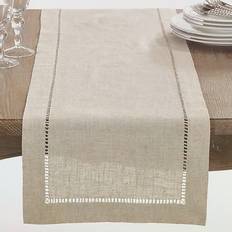 Linen Tablecloths Saro Lifestyle Toscana Tablecloth Beige (182.88x40.64)