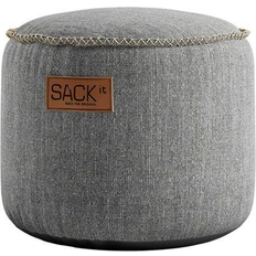 Fiberboards Pouffes SACKit Cobana Junior Pouf Light Grey Pouffe 13.8"