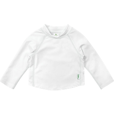 Elastane UV Shirts Children's Clothing iPlay Long Sleeve Rashguard Top - White