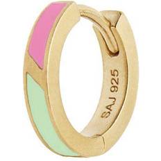 Stine A Petit Circus Huggie Earring - Gold/Pink/Green