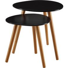 Brown Nesting Tables Convenience Concepts Oslo Nesting Table 48.3x48.3cm 2pcs