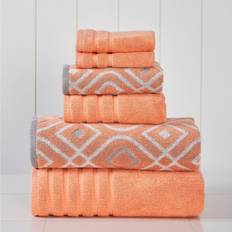 Modern Threads Yarn Dyed Towel Pink, Orange (137.16x68.58cm)