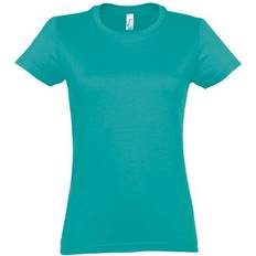 Sol's Women's Imperial Round Neck T-shirt - Caribbean Blue