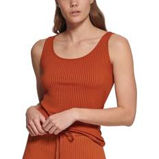 Calvin Klein Tank Tops Calvin Klein Women's Ribbed Tank Top - Terra