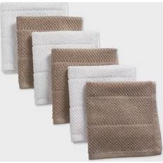 DII Stone Basic Chef Dishcloth White, Brown (30.48x30.48cm)