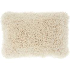 Mina Victory Lush Yarn Shag Complete Decoration Pillows Beige (50.8x35.56cm)