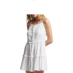 Superdry Vestidos Superdry Vintage Broderie Cami Dress - White