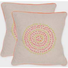 Safavieh Love Knots 2-pack Complete Decoration Pillows Neon Rainbow (50.8x50.8cm)