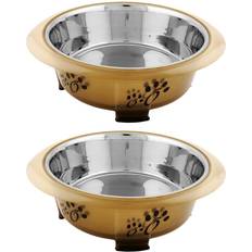 Iconic Pet Designer Oval Fusion Pet Bowls 2pcs S