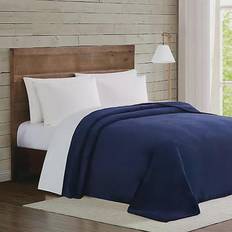 Truly Soft Velvet Blankets Blue (274.32x228.6cm)