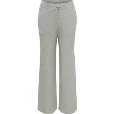 146/152 Bukser Loose Fitted Rib Trousers - Grey/Light Grey Melange (15222613)