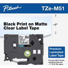 Brother label tape Brother Black Print on Matte Clear Label Tape 24cmx8m