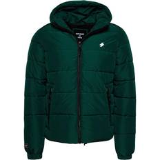 Hooded sports puffer jacket Superdry Sports Puffer Hooded Jacket M - Mid Pine