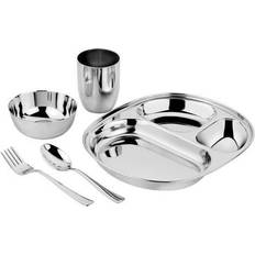 Silver Baby Dinnerware Mindful Mealtime Set Classic