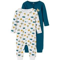 1-3M Pigiame Name It Zip Nightsuit 2-pack - Legion Blue (13192809)